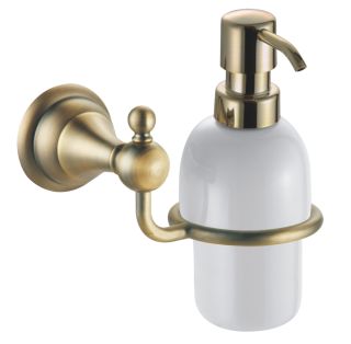 Дозатор жидкого мыла Azario ELVIA AZ-91112Q  подвесной, керамический, бронза